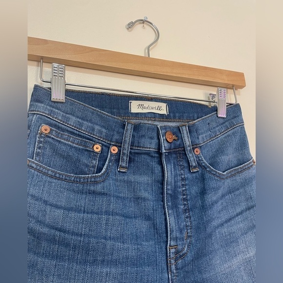 Madewell Cali Demi-Boot  Destructed-Hem Edition Women’s Jeans - Picture 10 of 15